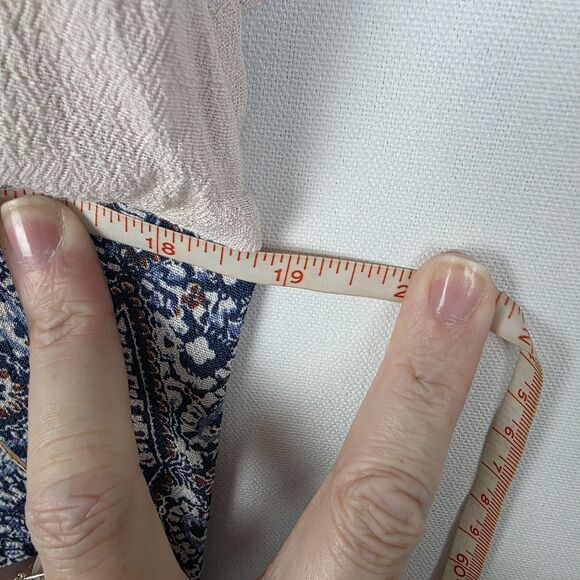 FREE PEOPLE Smooth Talker Dress Antique Pink Abstract Back Cut-Out Sz XS Boho - Picture 6 of 7